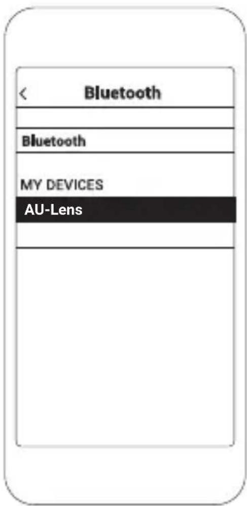 < Bluetooth Bluetooth MY DEVICES AU-Lens