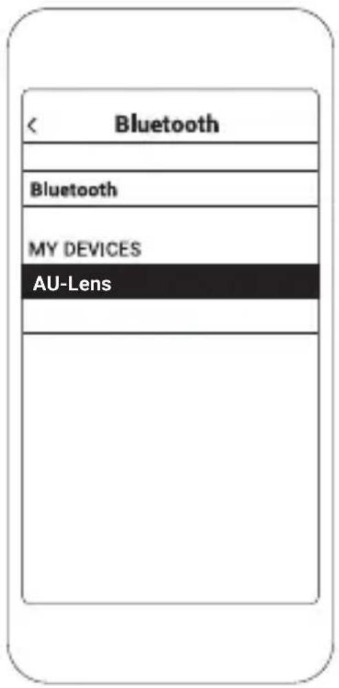 < Bluetooth Bluetooth MY DEVICES AU-Lens