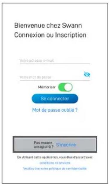 Bienvenue chez Swann Connexion ou Inscription Votre adresse e-mail: Votre mot de passe Mémoriser Se connecter Mot de passe oublié ? Pas encore enregistré ? Sinscrire En utilisant cette application, vous d'eud d'accord avec conditions et services Veuillez les notre politique de confidérations