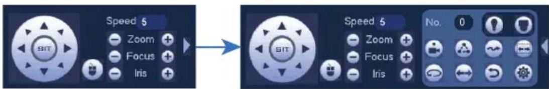 Lorex LNZ3522B - To open advanced Pan-Tilt controls: - 1