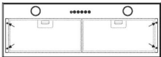 BERTAZZONI KIN36XV - Installation de la hotte (suivez ces étapes avant de tenter d'installer l'encastrable) - 7