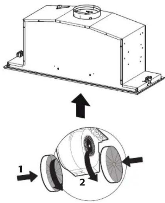 BERTAZZONI KIN36XV - Pour option non canalisée avec recirculation d'air - 1