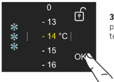BERTAZZONI REF24FCIPRL - Modifier la température des compartiments - 3
