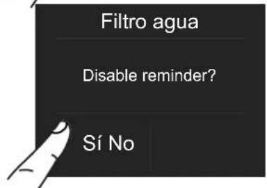 BERTAZZONI REF18FCIPIXR - 5a) Desactivación del fi tro del agua - 8