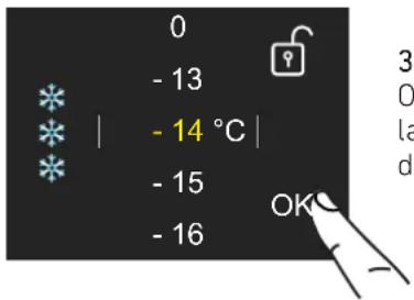 BERTAZZONI REF18FCIPIXR - Para modificar las temperaturas del compartimento - 3