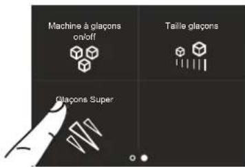BERTAZZONI REF30FCIPIXL - 4A) configurer la taille des glaçons - Glaçons Super - 5