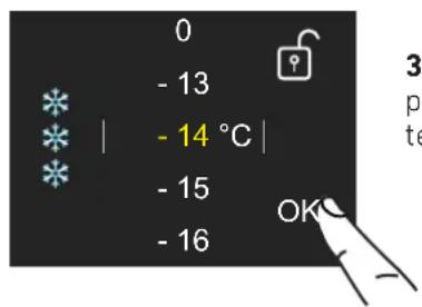BERTAZZONI REF30FCIPIXL - Modifier la température des compartiments - 3