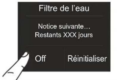 BERTAZZONI REF30FCIPIXL - 5A) Désactivation filtre de l'eau - 6