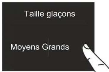 BERTAZZONI REF30FCIPIXL - 4A) configurer la taille des glaçons - Glaçons Super - 4