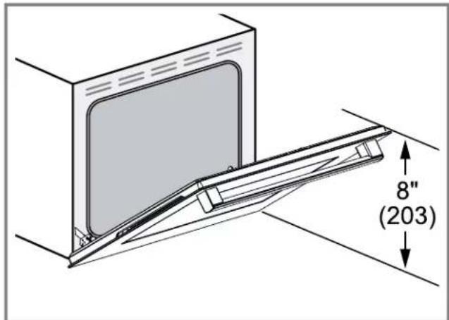 BOSCH HIS8055U - Comment retirer la porte du four - 2