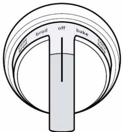 BOSCH HIS8055U - Bouton de commande du four - 1