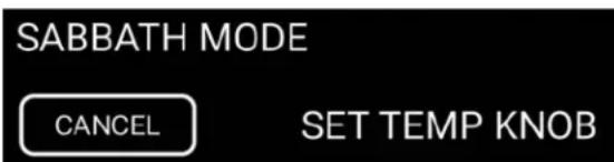 Hestan KRI36BK - SETTING SABBATH MODE SETTING SABBATH MODE - 5