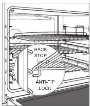 RACK STOP ANTI-TIP LOCK