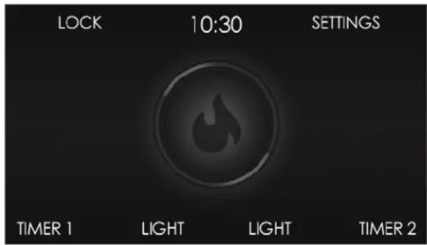 LOCK 10:30 SETTINGS TIMER 1 LIGHT LIGHT TIMER 2