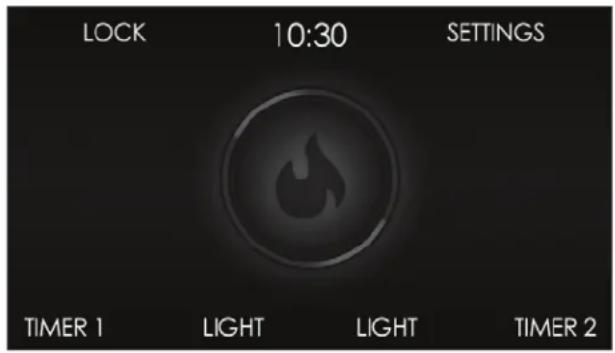 LOCK 10:30 SETTINGS TIMER 1 LIGHT LIGHT TIMER 2