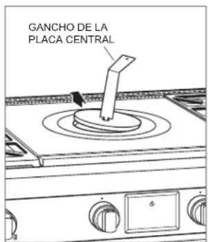 GANCHO DE LA PLACA CENTRAL