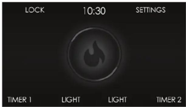 LOCK 10:30 SETTINGS TIMER 1 LIGHT LIGHT TIMER 2