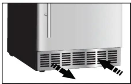 DANBY Silhouette DIM32D2BSSPR - FRONT VENT - 1