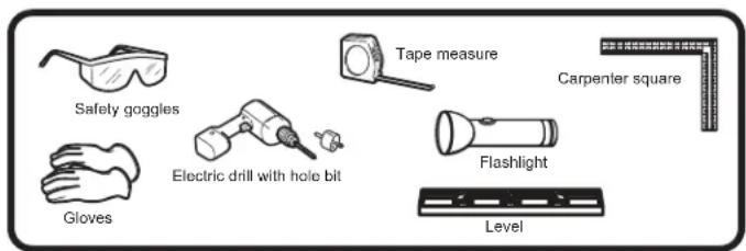 DANBY Silhouette SPRWC140D1SS - REQUIRED TOOLS - 1