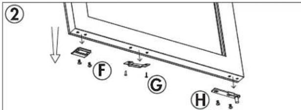 DANBY Silhouette SPRWC140D1SS - INSTRUCCIONES DE INVERSION DE PUERTA - 2