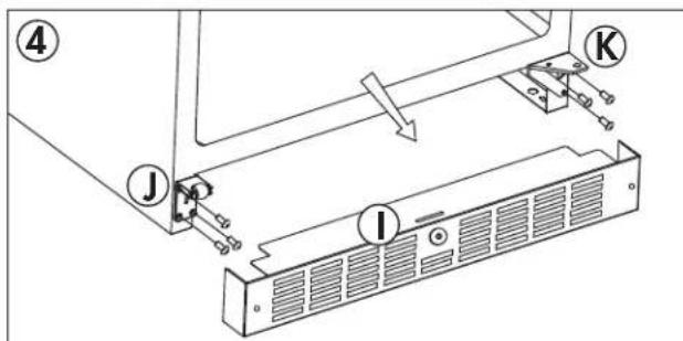 DANBY Silhouette SPRWC140D1SS - DOOR REVERSAL INSTRUCTIONS - 3