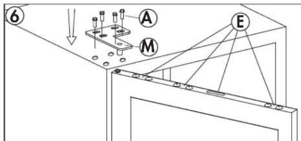 DANBY Silhouette SPRWC140D1SS - DOOR REVERSAL INSTRUCTIONS - 5