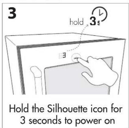 DANBY Silhouette SRVBC050L - Initiate Setup - 3