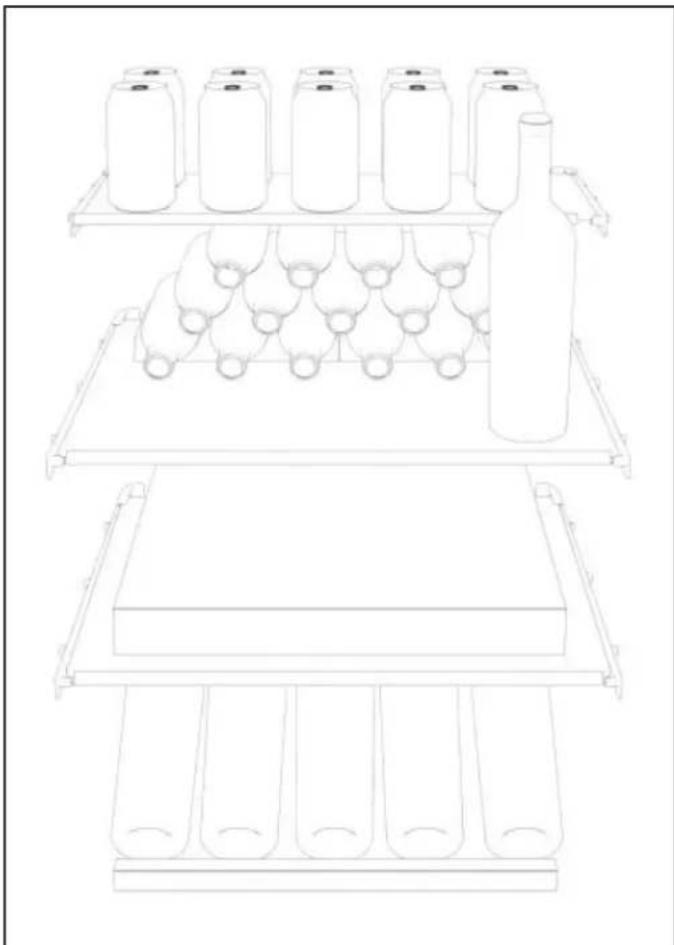DANBY Silhouette SRVBC050L - Shelving - 1