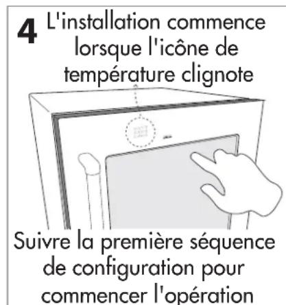 DANBY Silhouette SRVBC050L - Lancer la configuration - 4