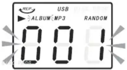 Classic Phono TCD2500 - REPEAT/RANDOM FUNCTION IN CD/MP3 MODE (UNDER CD/USB OPERATION) - 1