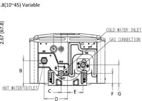 Rinnai V75iP - Dimensions - 3