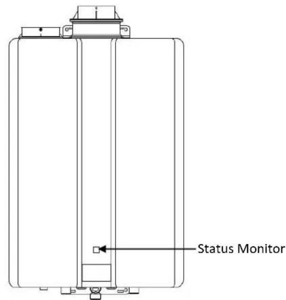 Rinnai RUS75eN - Diagnostic Information (on status monitor) - 2