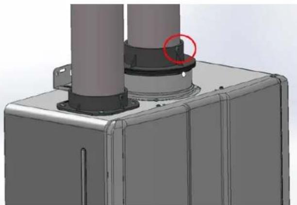 Rinnai RUS75eN - Removal of Intake Cap - 4