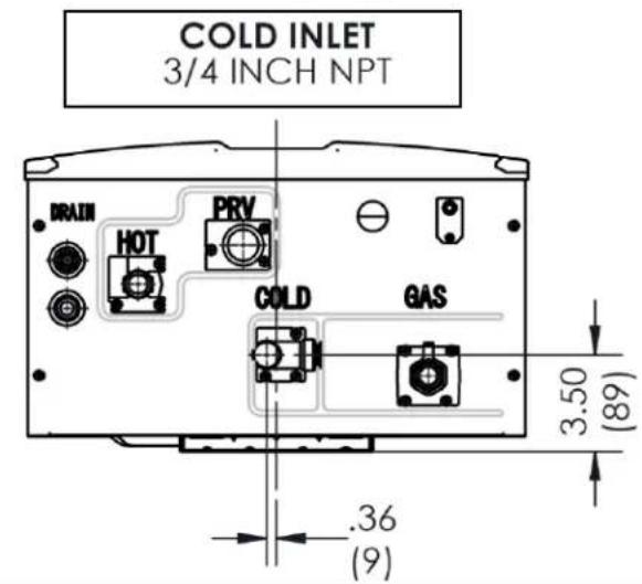 Rinnai RU180eN - Raccords (pour chauffe-eau interne et externe) - 2