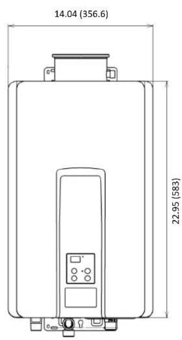 Rinnai RL75eN - Dimensions - 1