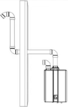 Rinnai RSC199iP - Air ambiant: exemples de circuits d'évacuation - 1