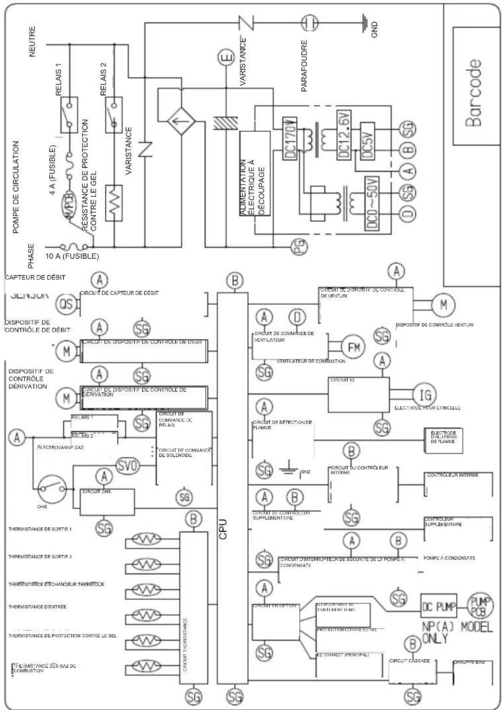 Rinnai RSC199iP - Schéma à relais - 1