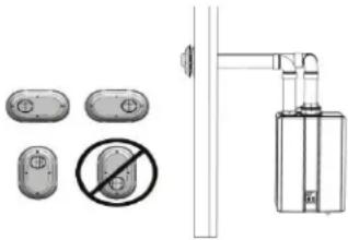 Rinnai RSC199iP - Exemples d'installation d'extrémités de conduits jumelés - 7