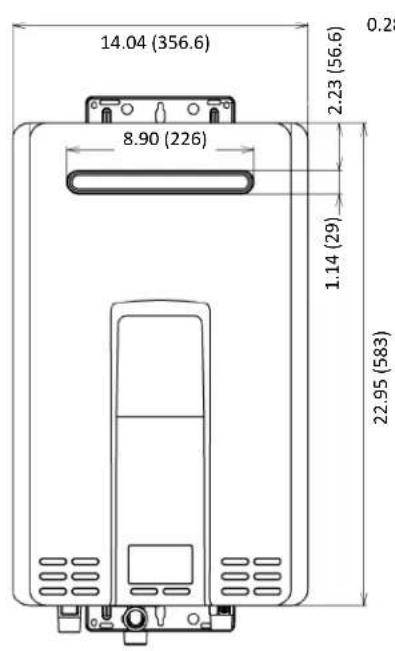 Rinnai V75iN - Dimensions - 4