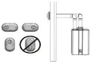 Rinnai RSC199iN - Exemples d'installation d'extrémités de conduits jumelés - 7