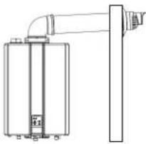 Rinnai RSC199iN - Installation du conduit concentrique en traversée de mur - 4