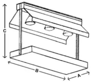 BARTSCHER TR I2WL950 - Description des plateaux chauffés avec lampes à infrarouges - 2