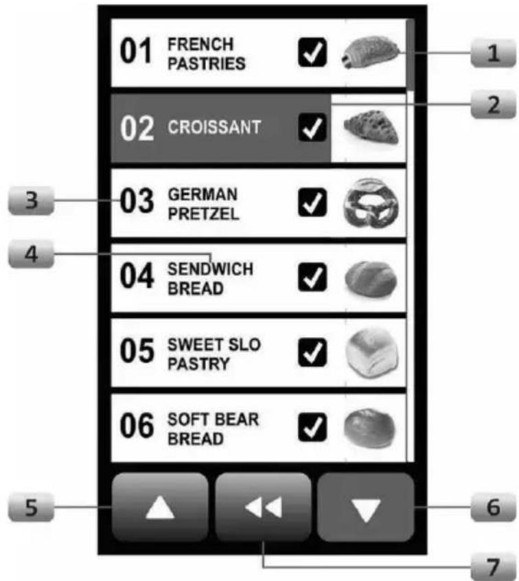 BARTSCHER CL60802 - Modification d'un programme de cuisson - 1