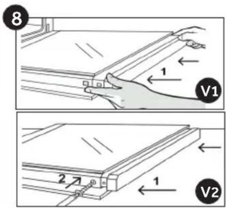 ROSIERES RFC3O5879PNI - Removal and Cleaning of the Glass Door (depends on model) - 8