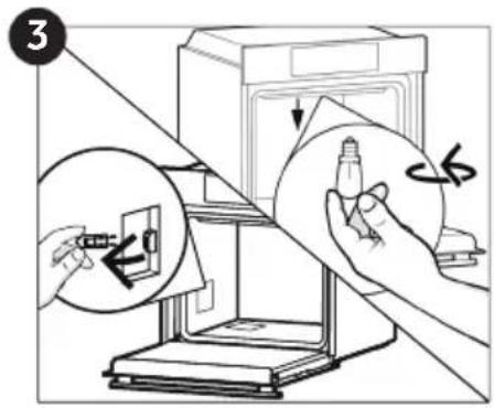 ROSIERES RFC3O5879PNI - Changing the Bulb (depends on model) - 3