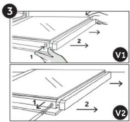 ROSIERES RFC3O5879PNI - Removal and Cleaning of the Glass Door (depends on model) - 3