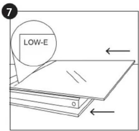 ROSIERES RFC303379PNI - REMOVAL AND CLEANING OF THE GLASS DOOR - 7