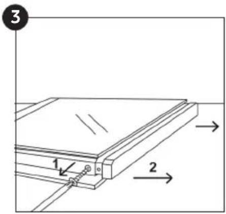 ROSIERES RFC303379PNI - REMOVAL AND CLEANING OF THE GLASS DOOR - 3