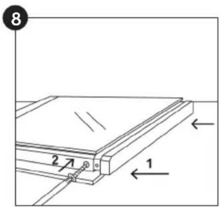 ROSIERES RFC303379PNI - REMOVAL AND CLEANING OF THE GLASS DOOR - 8