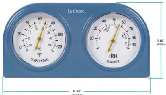 La Crosse. 318° 9.07cm 6.30" M 00cm